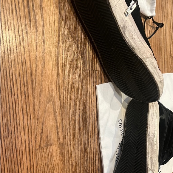 Golden Goose - Black High-Top Sneakers with Side Zipper - Suede - size 37 - Picture 5 of 6